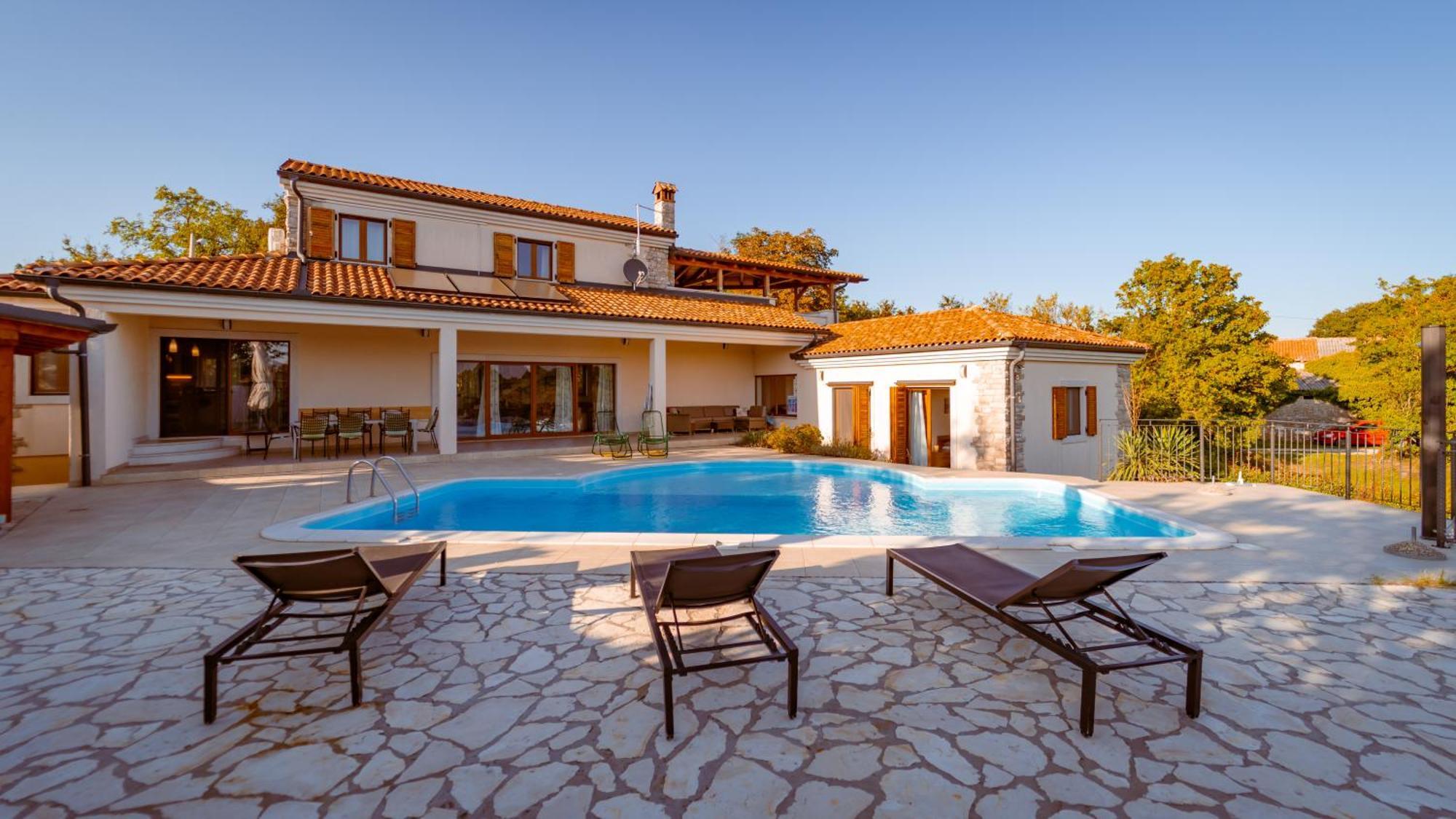 Villa Arton Heated Swimming-Pool Žminj Eksteriør billede
