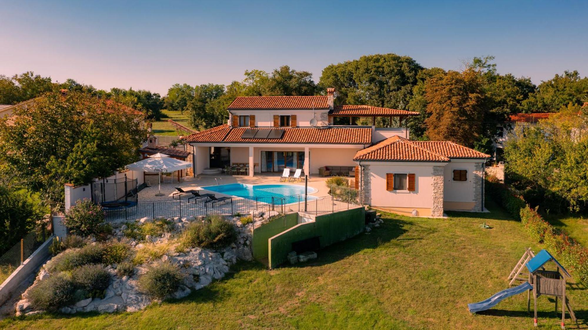 Villa Arton Heated Swimming-Pool Žminj Eksteriør billede